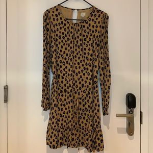 A New Day Leopard Dress Size Large WORN ONCE